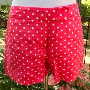 J Crew Pink Polka Dot Shorts